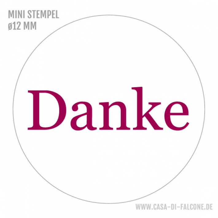 MINI Textstempel Danke
