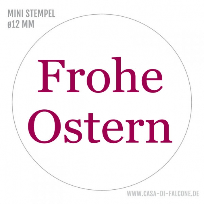 MINI Textstempel Frohe Ostern