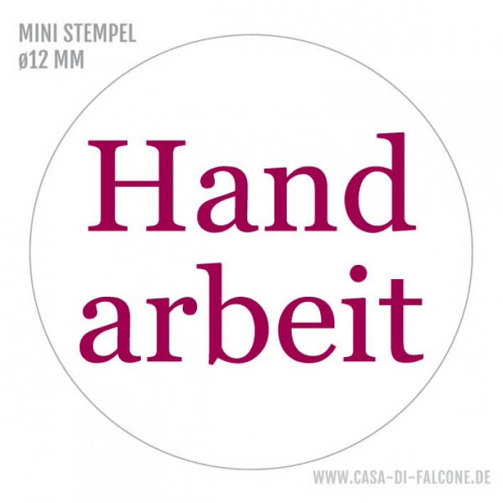 MINI Textstempel Handarbeit