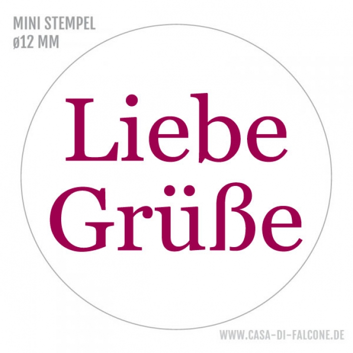 MINI Textstempel Liebe Grsse