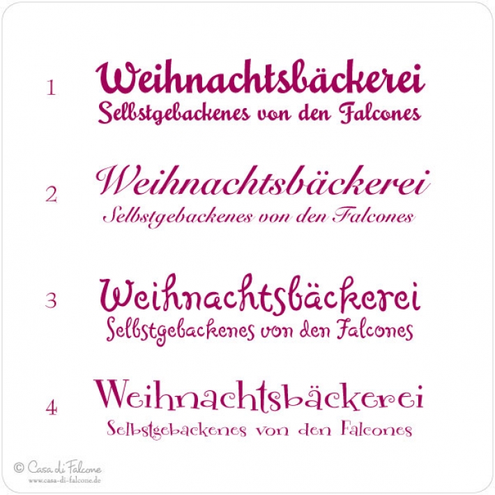 Aufkleber Selbstgebackenes