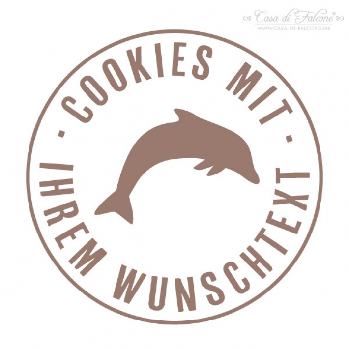 Personalisierter Keksstempel Delfin