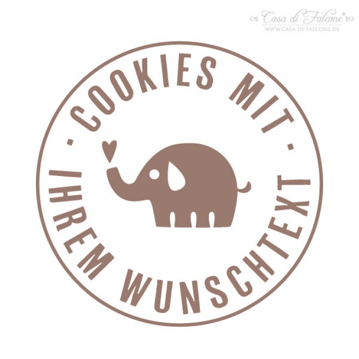 Personalisierter Keksstempel Elefant
