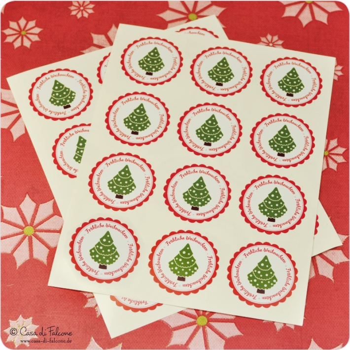 Stickerbogen Weihnachtstanne