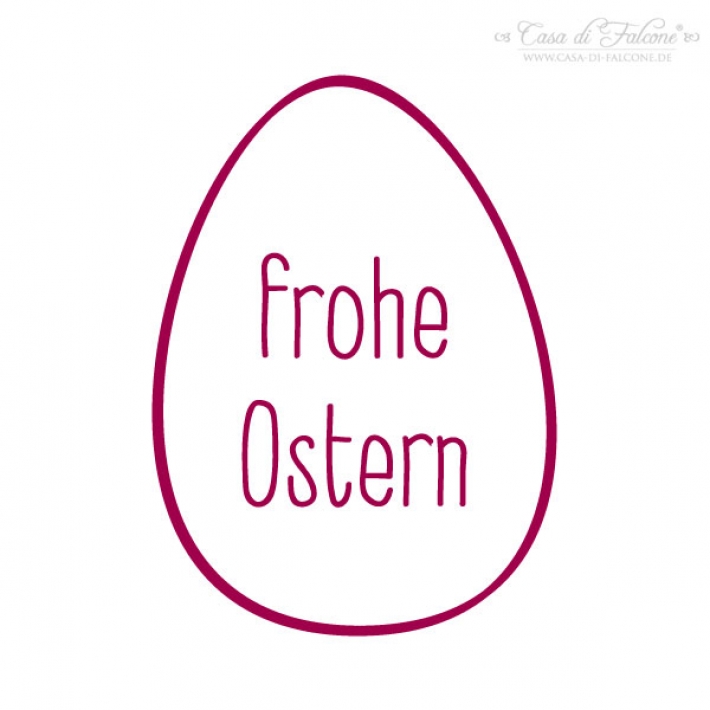 Motivstempel Osterei simple - frohe Ostern