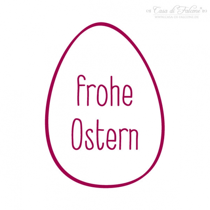 Motivstempel Osterei simple - frohe Ostern