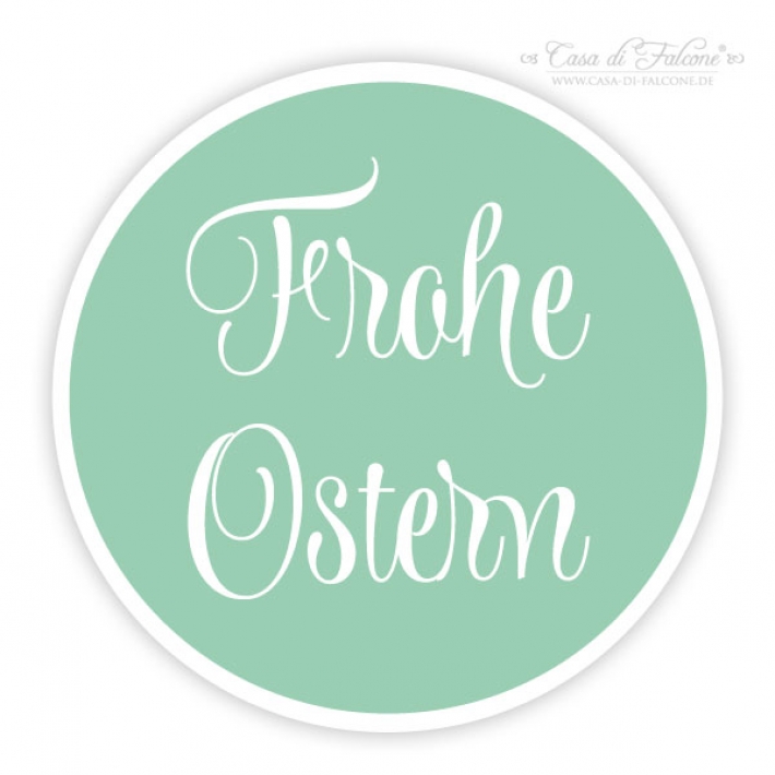 Aufkleber Frohe Ostern, swash