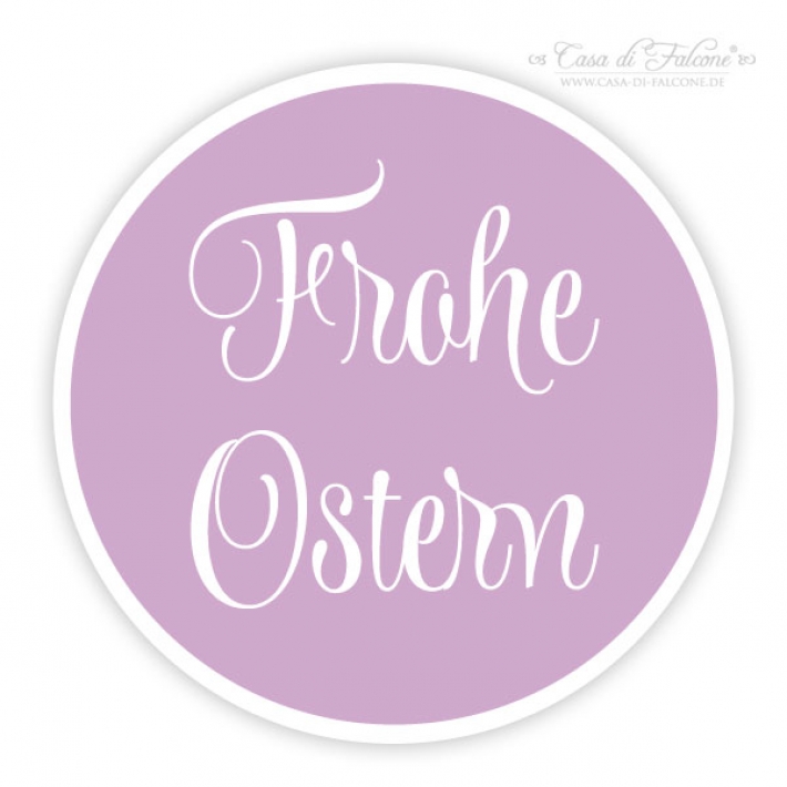Aufkleber Frohe Ostern, swash