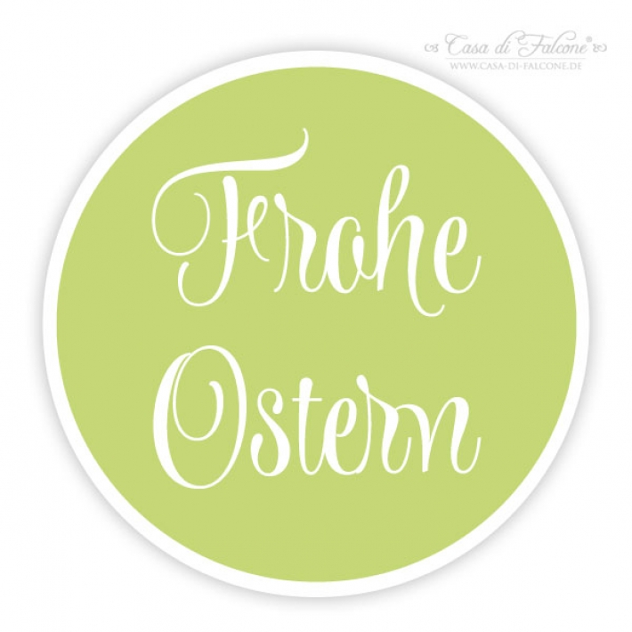 Aufkleber Frohe Ostern, swash