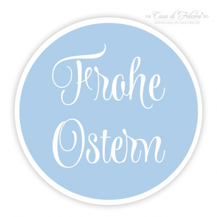 Aufkleber Frohe Ostern, swash