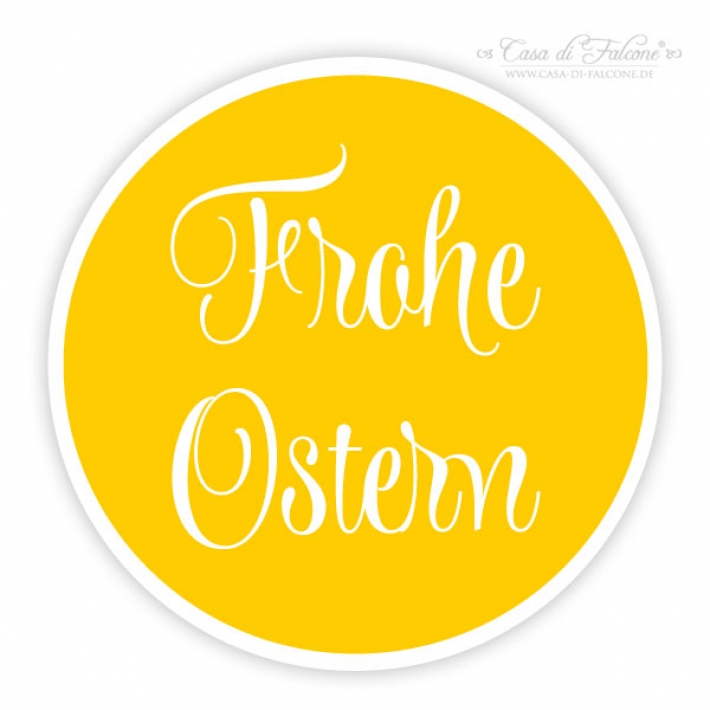 Aufkleber Frohe Ostern, swash