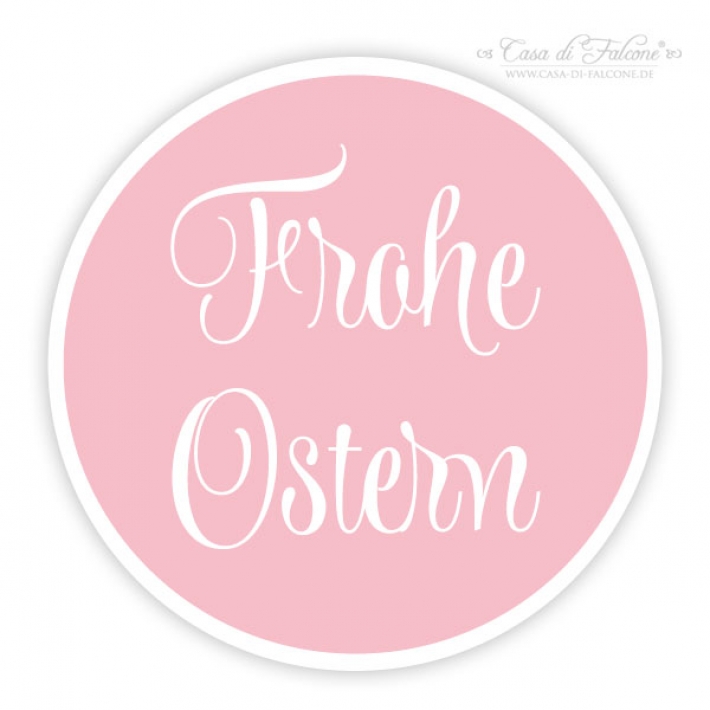 Aufkleber Frohe Ostern, swash