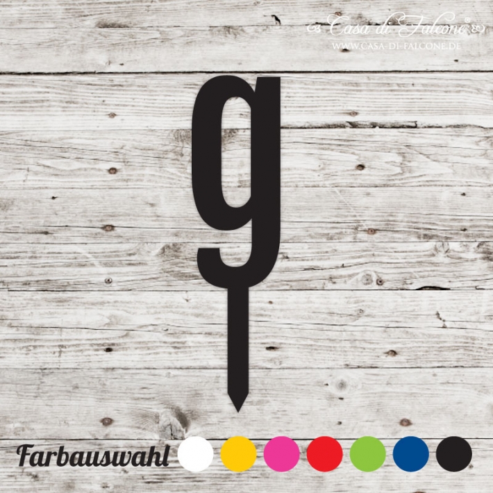 Cupcake topper sans serif - g