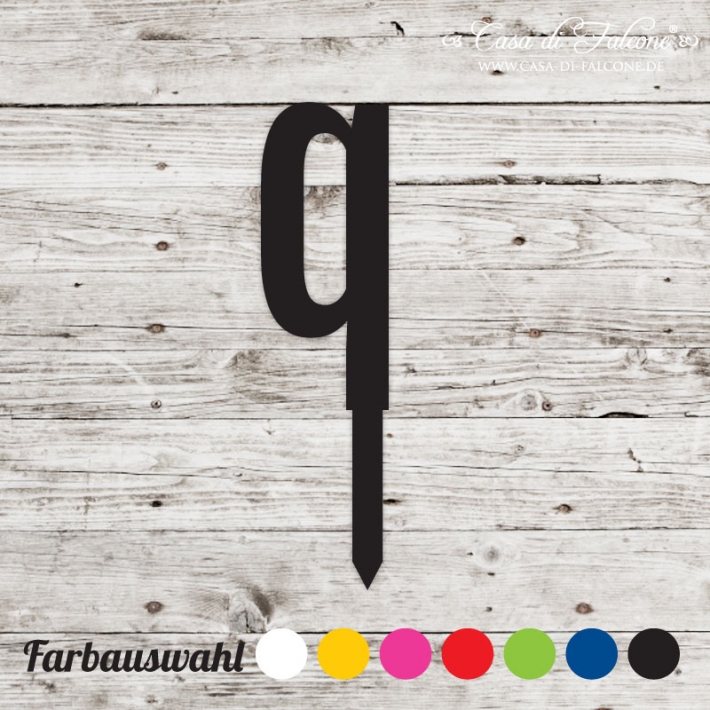 Cupcake topper sans serif - q