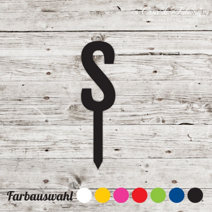 Cupcake topper sans serif - s