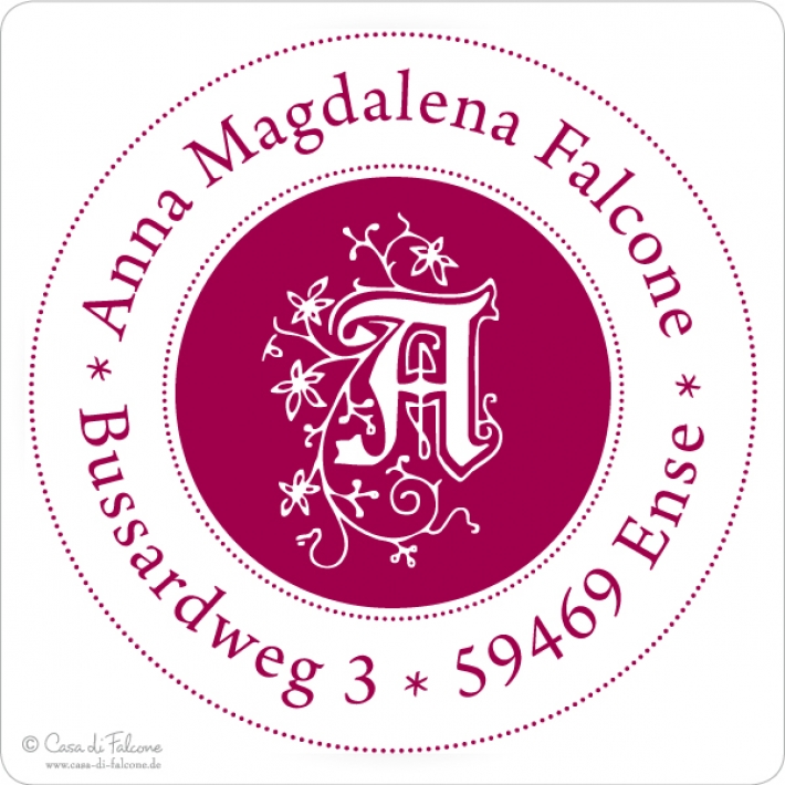 Adressstempel Initiale I