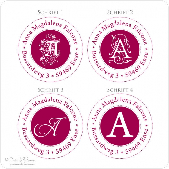 Adressstempel Initiale I