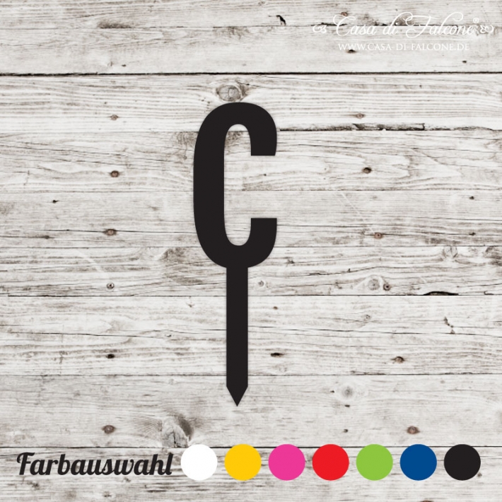 Buchstabenstecker gross - San Serif c