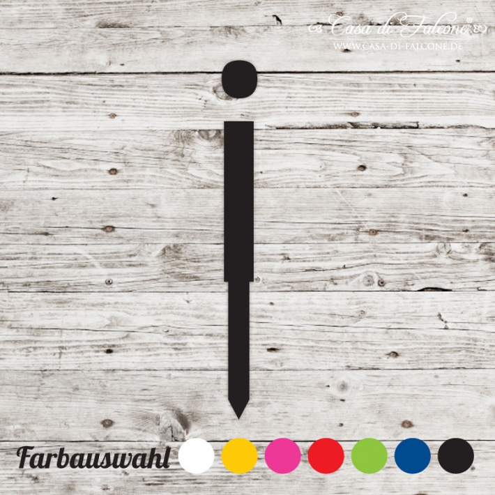 Buchstabenstecker gross - San Serif i