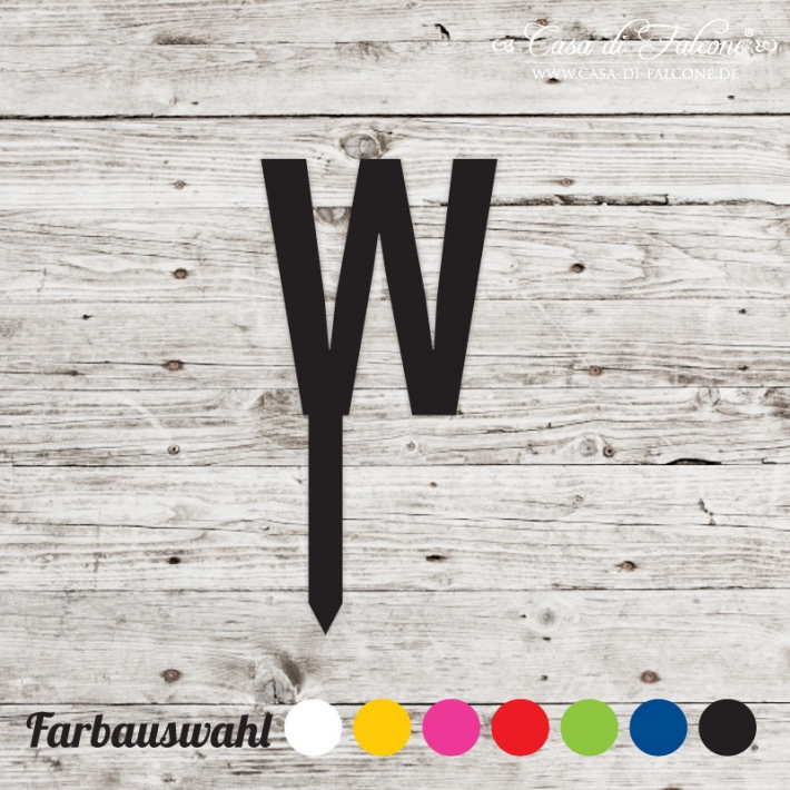 Buchstabenstecker gross - San Serif w