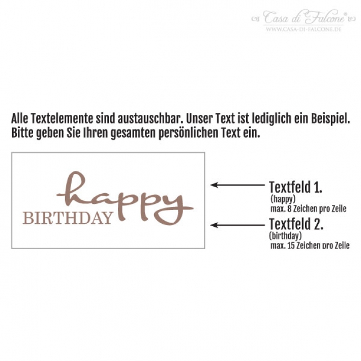 Personalisierter Keksstempel Typo I