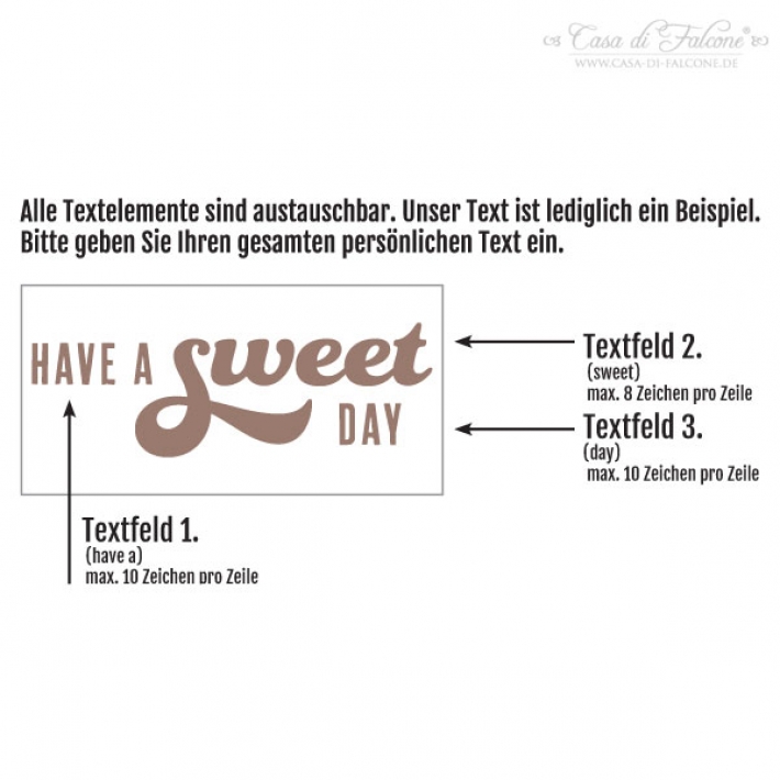 Personalisierter Keksstempel Typo II