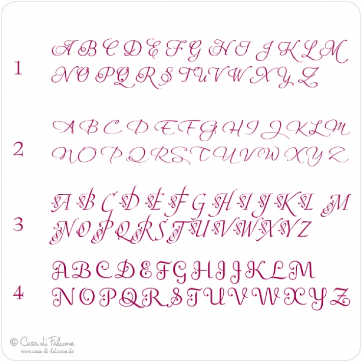 Aufkleber Initiale II