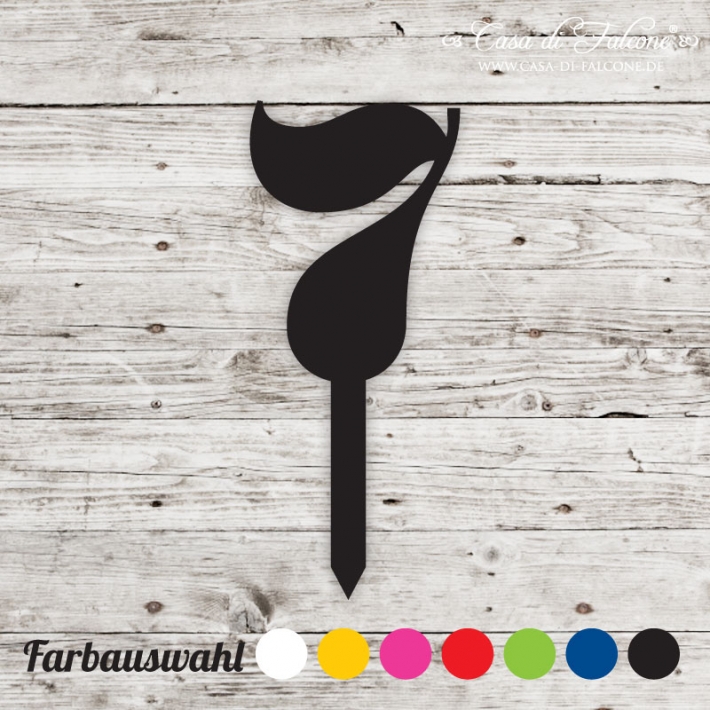 Cake topper Serif Zahl 7