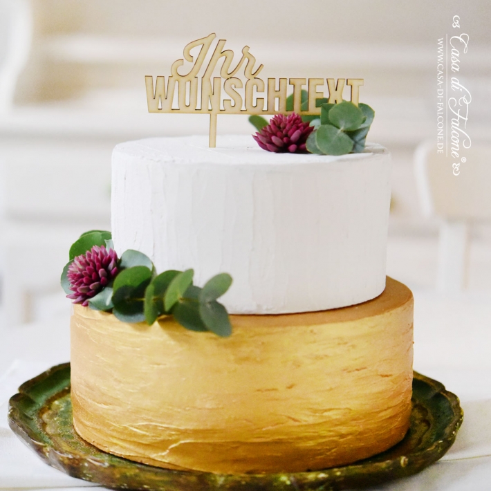 Individueller Cake topper Typo