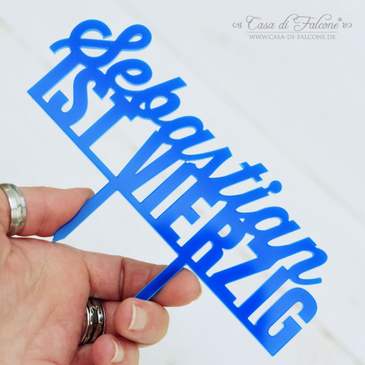 Individueller Cake topper Typo