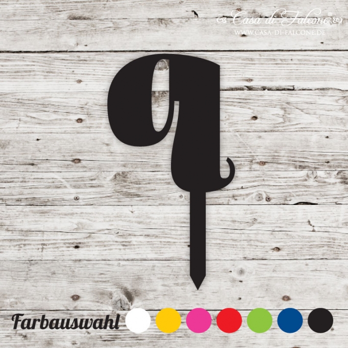 Cake topper Serif q