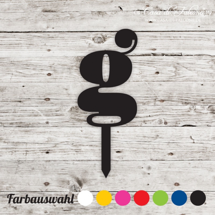 Cupcake topper serif - g