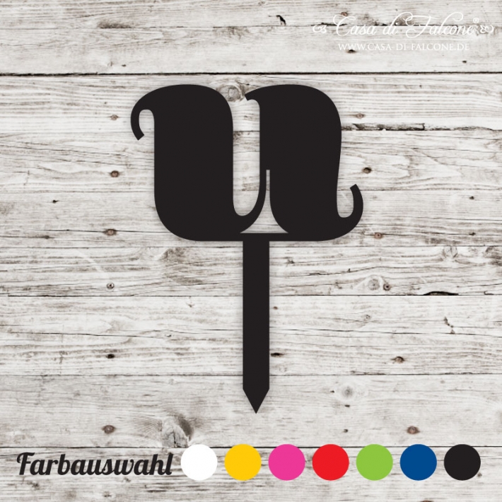 Cupcake topper serif - u