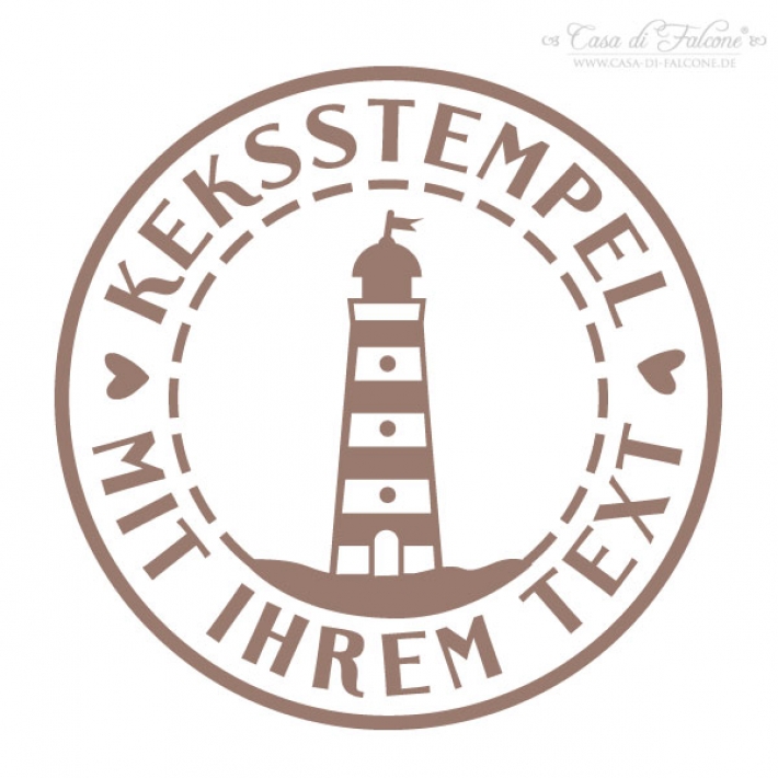Personalisierter Keksstempel Leuchtturm