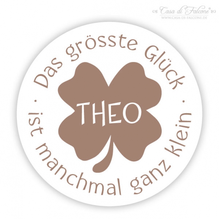 Personalisierter Fondantstempel Midi Kleeblatt