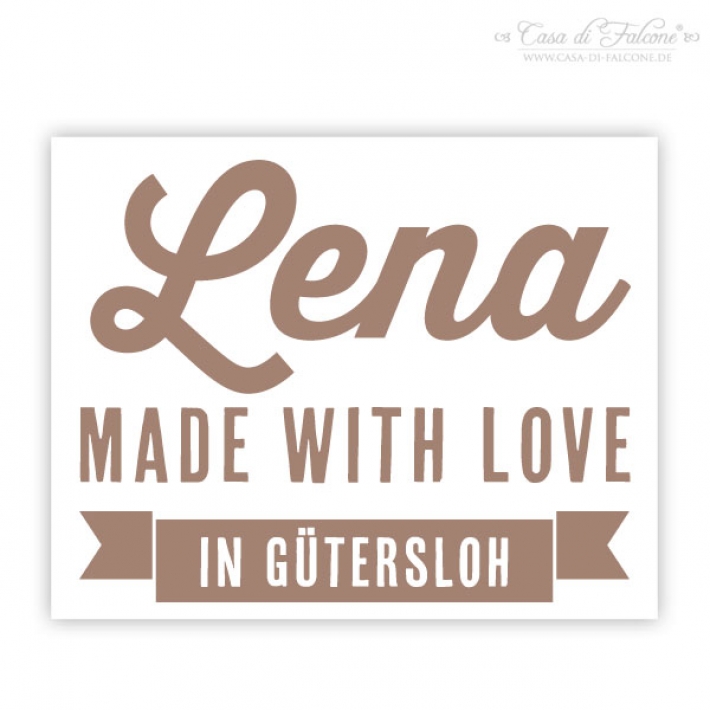 Personalisierter Fondantstempel Retro Banner