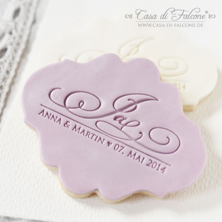 Personalisierter Fondantstempel Elegance