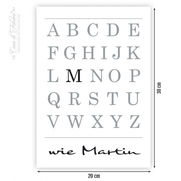 Poster ABC Serif