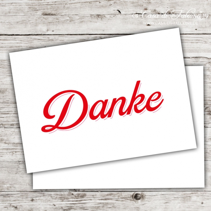 Postkarte Danke