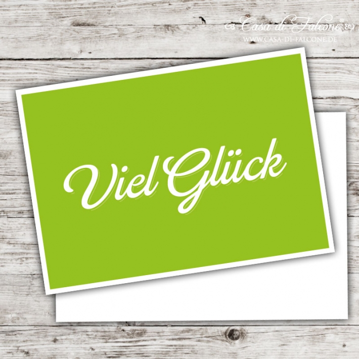 Postkarte Viel Glck