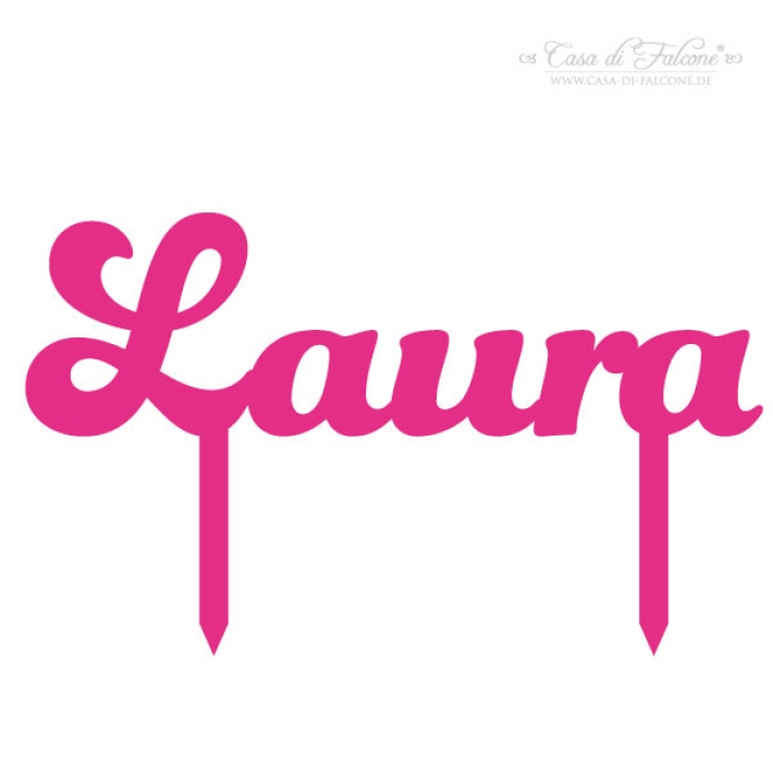 Personalisierter Cake Topper mit Name - Script