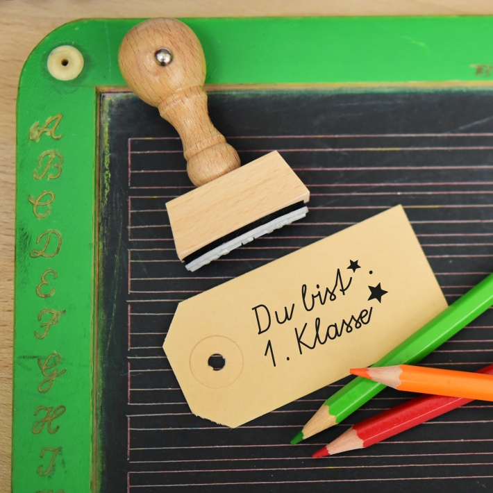 Stempel Du bist 1. Klasse