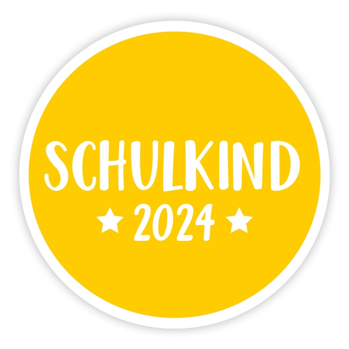 Aufkleber Schulkind 2024