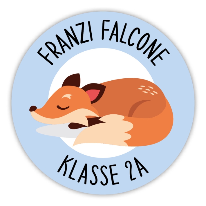 Schulaufkleber I Namensaufkleber fr die Schule Fuchs