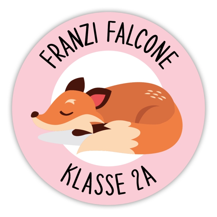 Schulaufkleber I Namensaufkleber fr die Schule Fuchs