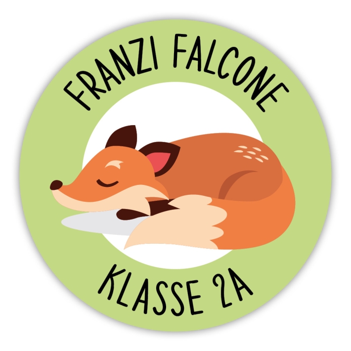 Schulaufkleber I Namensaufkleber fr die Schule Fuchs