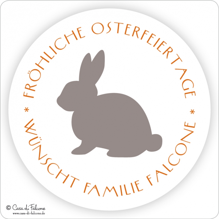 Osteraufkleber Osterhase