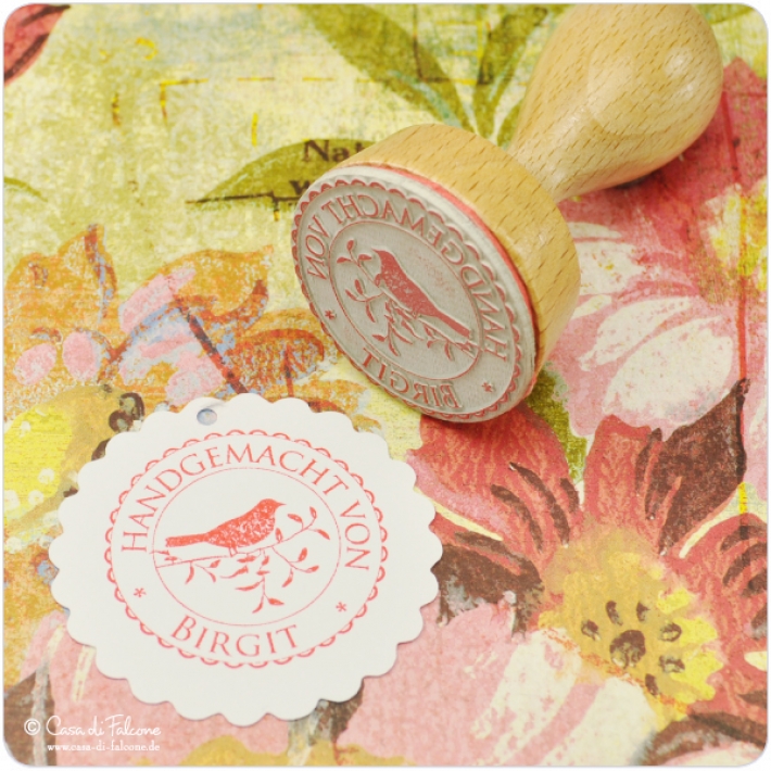 Adressstempel Vogel