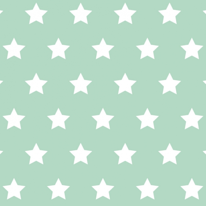 Geschenkpapier Sterne mint