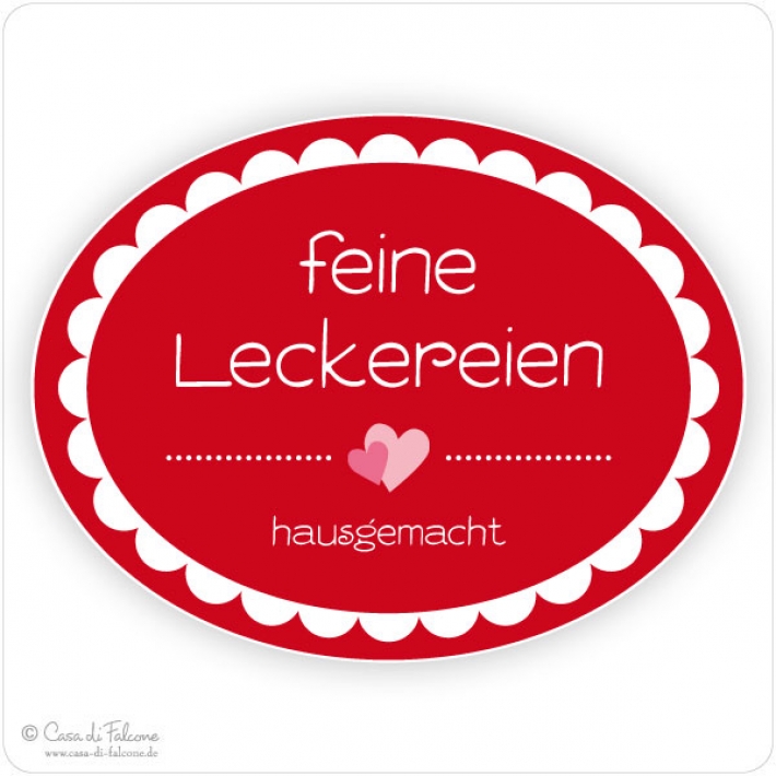 Aufkleber Leckereien